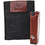 Шкіряна ключниця Grande Pelle 11392 Коричневий, фото 5