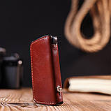 Шкіряна ключниця Grande Pelle 11392 Коричневий, фото 7