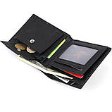 Шкіряний чоловічий гаманець Vintage 20475 Чорний, фото 4