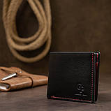 Шкіряне портмоне GRANDE PELLE 11551 Чорний, фото 6