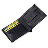 Шкіряне чоловіче портмоне GRANDE PELLE 11552 Синій, фото 3