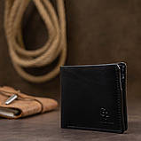 Шкіряне чоловіче портмоне GRANDE PELLE 11552 Синій, фото 6