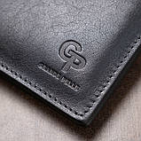 Шкіряне чоловіче портмоне GRANDE PELLE 11552 Синій, фото 8