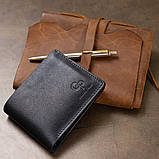 Шкіряне чоловіче портмоне GRANDE PELLE 11552 Синій, фото 9