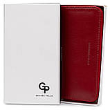 Шкіряний жіночий гаманець на блискавці GRANDE PELLE 11563 Червоний, фото 5