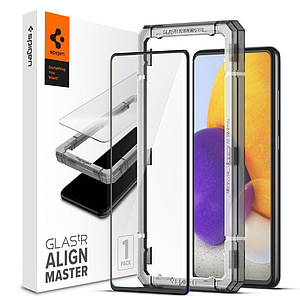 Захисне скло Spigen Glas.tR AlignMaster Full Cover для Samsung Galaxy A72 Black (AGL02828)