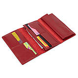 Жіночий гаманець у три складання GRANDE PELLE 11564 Червоний, фото 4