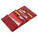 Жіночий гаманець у три складання GRANDE PELLE 11564 Червоний, фото 5