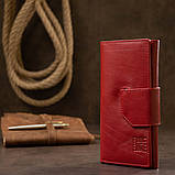 Жіночий гаманець у три складання GRANDE PELLE 11564 Червоний, фото 8