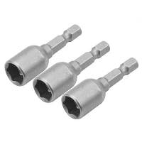 Популярний! Головка магнітна Tolsen 8 мм 1/4"х48 мм 3 шт (77823) - Краща якість тільки на Nukleon.com.ua