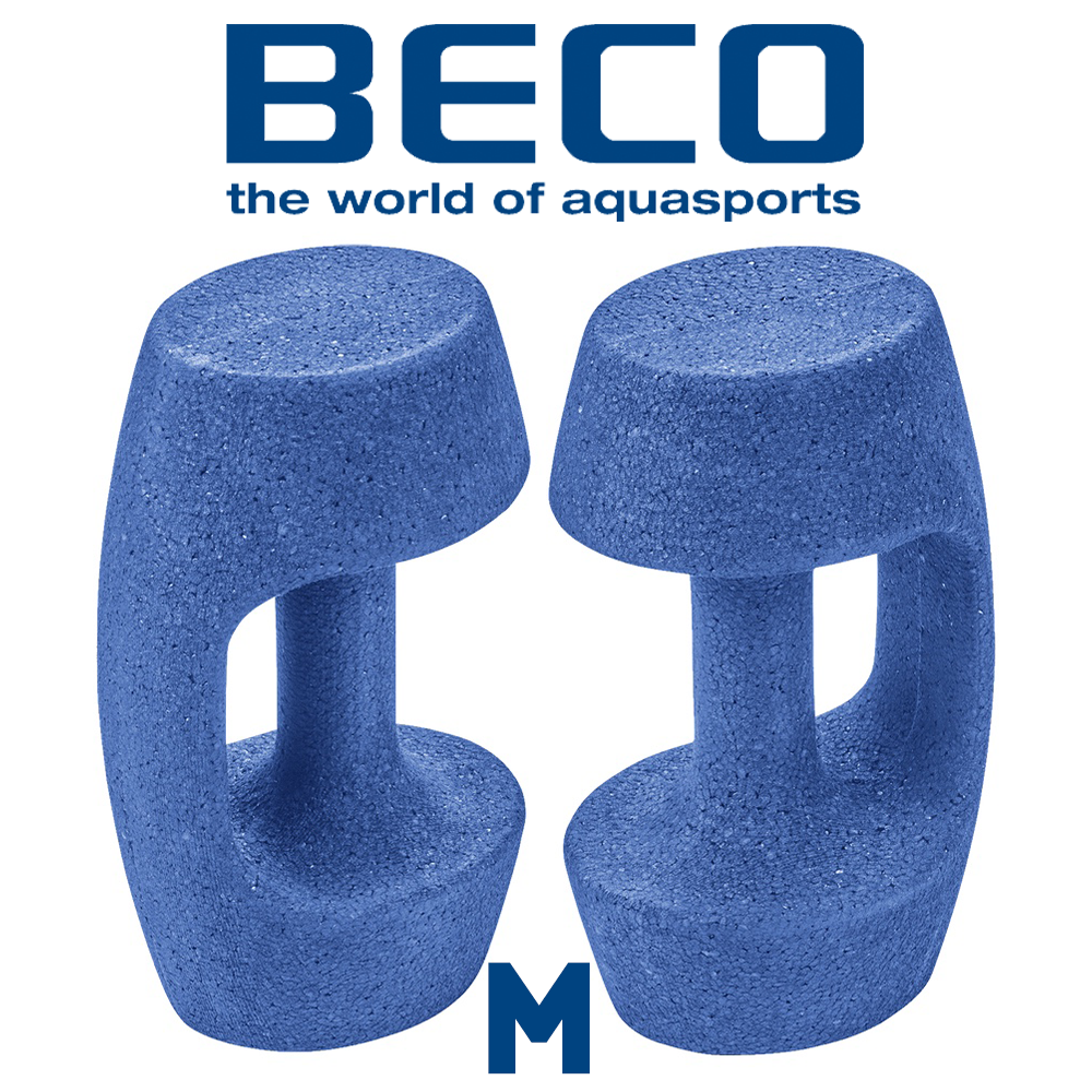 Гантелі для аквафітнесу гантелі для аквааеробіки аква-гантелі BECO 9628 розмір M (14,5 х 23,5 см)