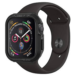 Чохол Spigen Rugged Armor для Apple Watch 4/5/6/SE/7/8 40/41 mm Black (061CS24480)