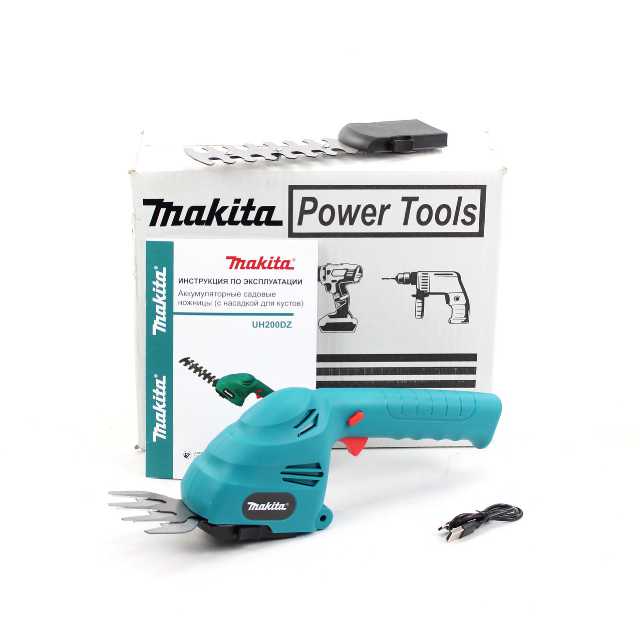 Акумуляторні ножиці-кущоріз Makita UH200DZ (12V), АКБ ножиці для трави та кущів Макіта