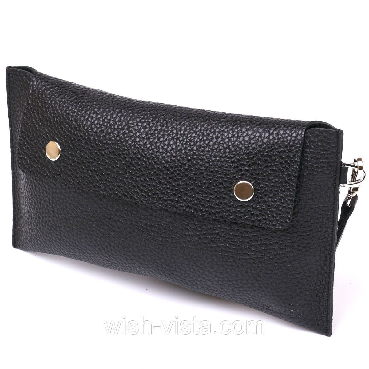 Шкіряна тревел-косметичка Shvigel 16416 Чорний, фото 1