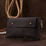 Шкіряна матова тревел-косметичка Shvigel 16418 Коричневий, фото 6