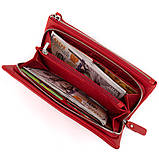 Гаманець-клатч зі шкіри з кишенею для мобільного ST Leather 19315 Червоний 20,8х10х2 см, фото 3