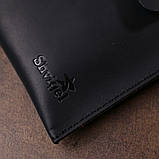 Шкіряна матова тревел-косметичка унісекс Shvigel 16426 Чорний, фото 8