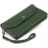 Клатч зі шкіри жіночий ST Leather 19320 Зелений 19х9,5х2,5, фото 4