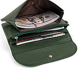 Клатч зі шкіри жіночий ST Leather 19320 Зелений 19х9,5х2,5, фото 5