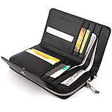 Гаманець зі шкіри на клямці ST Leather369 Чорний 19х9,5х2,5 см, фото 3