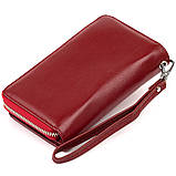 Гаманець зі шкіри на клямці ST Leather 19341 Бордовий 19х9,5х2,5 см, фото 2