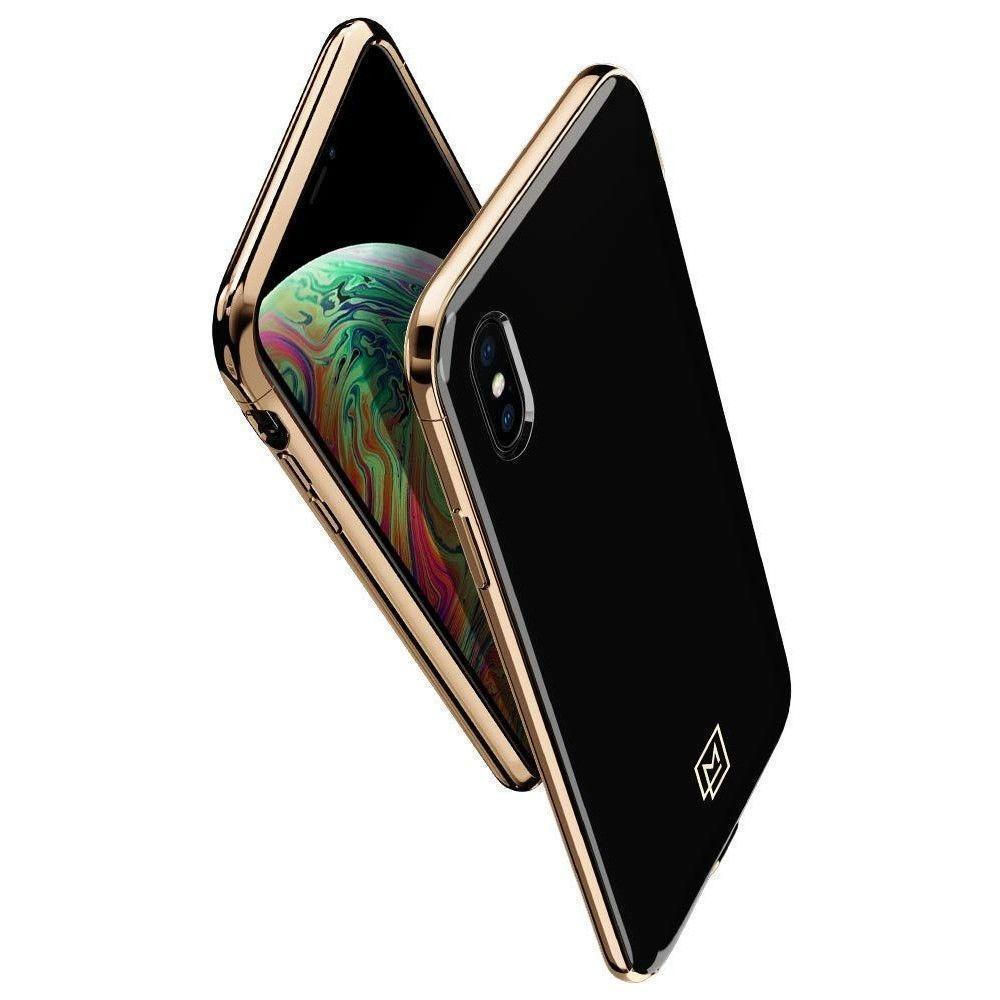 Чохол Spigen La Manon Etui для iPhone X/XS Black Gold (063CS25310)