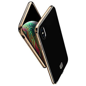 Чохол Spigen La Manon Etui для iPhone X/XS Black Gold (063CS25310)