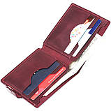 Жіноче вінтажне портмоне Shvigel 16457 Бордове, фото 5