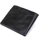 Шкіряне портмоне для чоловіків Shvigel 16460 Чорний, фото 2