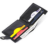 Шкіряне портмоне для чоловіків Shvigel 16460 Чорний, фото 5