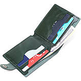 Універсальне шкіряне портмоне Shvigel 16462 Зелений, фото 5
