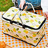 Ізотермічна сумка-холодильник для пікніка 38х24х19 см / кошик для пікніка Cool Box, фото 7