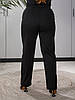 Жіночі брюки чорні великого розміру батал Розміри: 50-52, 54-56, 58-60, 62-64, фото 7
