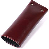 Шкіряна ключниця Shvigel 16532 Бордовий, фото 2