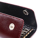 Шкіряна ключниця Shvigel 16532 Бордовий, фото 3
