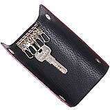 Шкіряна ключниця Shvigel 16532 Бордовий, фото 4