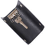 Шкіряна ключниця Shvigel 16533 Синій, фото 4