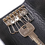 Шкіряна ключниця Shvigel 16533 Синій, фото 5