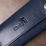 Шкіряна ключниця Shvigel 16533 Синій, фото 6