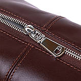 Шкіряна глянсова косметичка Shvigel 16407 Коричневий, фото 5