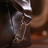 Шкіряна глянсова косметичка Shvigel 16407 Коричневий, фото 7