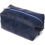 Шкіряна косметичка Shvigel 16401 Синій, фото 2