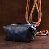 Шкіряна косметичка Shvigel 16401 Синій, фото 6