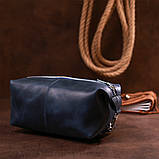 Шкіряна косметичка Shvigel 16401 Синій, фото 7