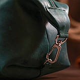 Шкіряна матова косметичка Shvigel 16399 Зелений, фото 8