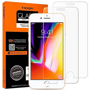 Захисне скло Spigen Glas.TR Slim 2-Pack для iPhone 8/7/ SE (2020) Clear (042GL20800)