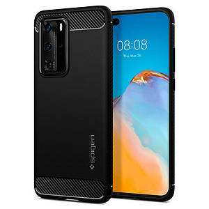 Чохол Spigen Rugged Armor для Huawei P40 Pro Black (ACS00968)