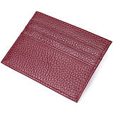 Практичний кард-кейс із натуральної шкіри ST Leather 22446 Бордовий, фото 2