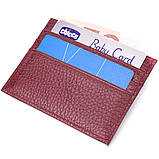 Практичний кард-кейс із натуральної шкіри ST Leather 22446 Бордовий, фото 4
