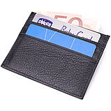 Кард-кейс із натуральної шкіри ST Leather 22447 Чорний, фото 4